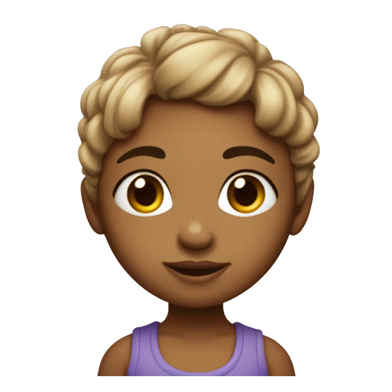 Une petite fille avec un gros mono-sourcil sticker