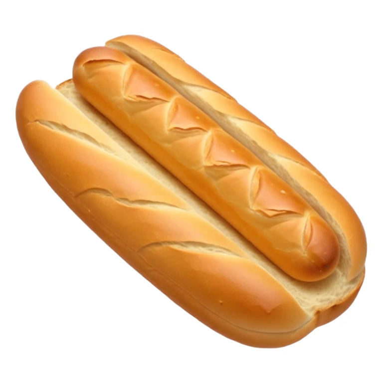 une mini baguette française chaude sticker