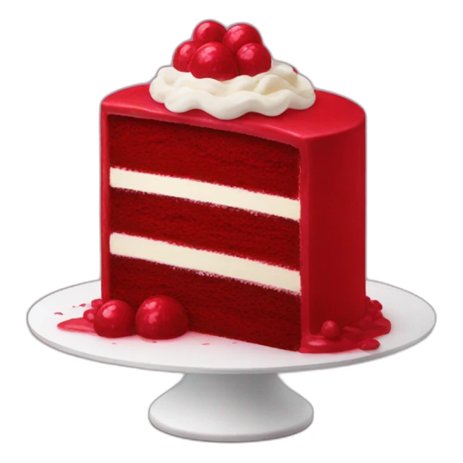 cake of red velvet sticker