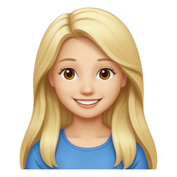 BLONDE AND LONG HAIR MEAN GIRL sticker