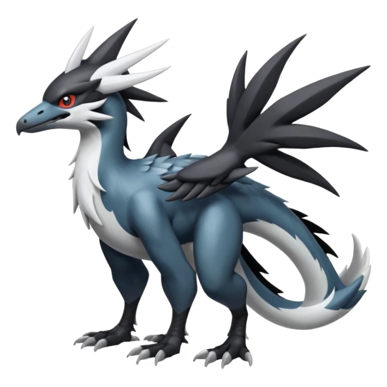Shiny Nargacuga-Silvally-Fakémon-hybrid-creature (full body)  sticker