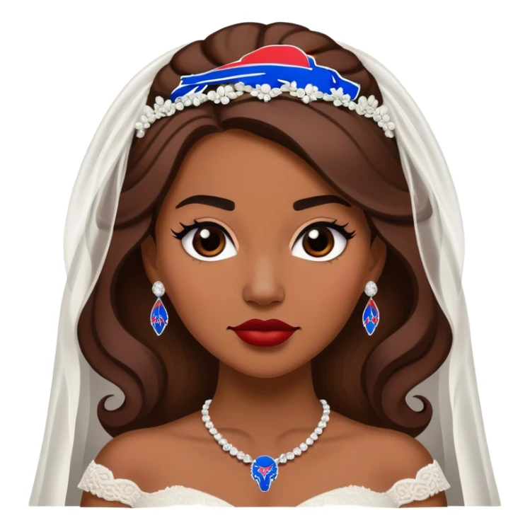 Bride who is a major buffalo bills  sticker