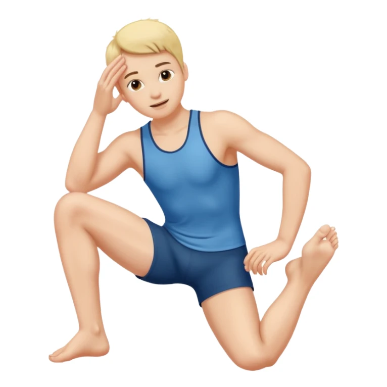 Doing like with the toe of the foot  sticker