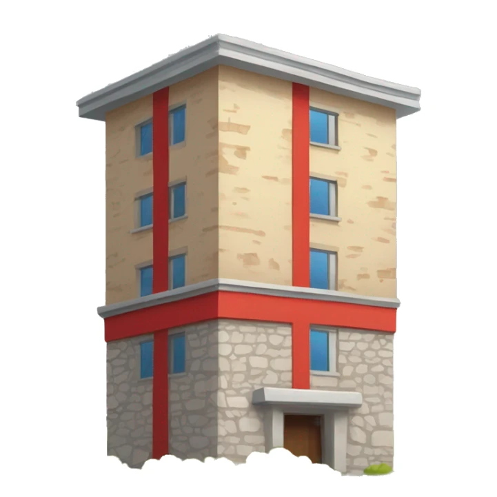 Torre humana típica catalana con camiseta roja  sticker