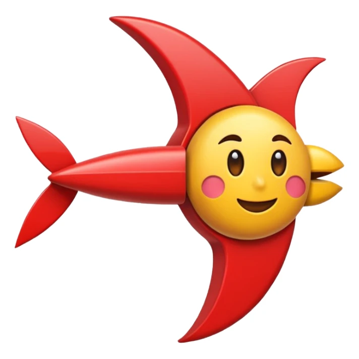 flecha sólida vermelha para marcar início de frase sticker