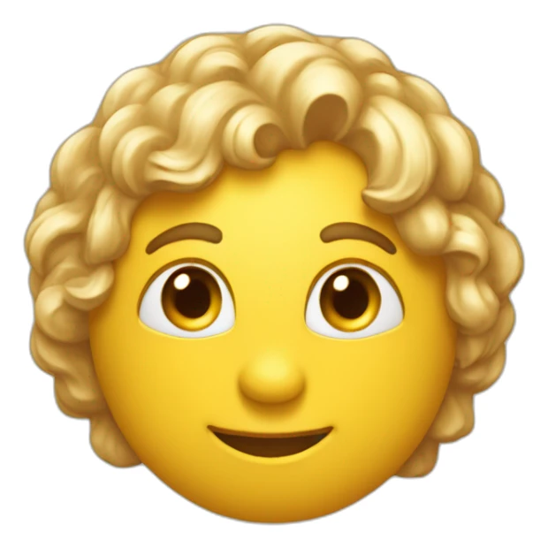 Un emoji souriant et curieux, reflétant l'intelligence et l'ouverture d'esprit. sticker