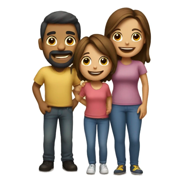 Feliz con mi familia  sticker