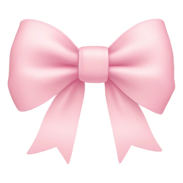 light pink bow on light pink bow sticker