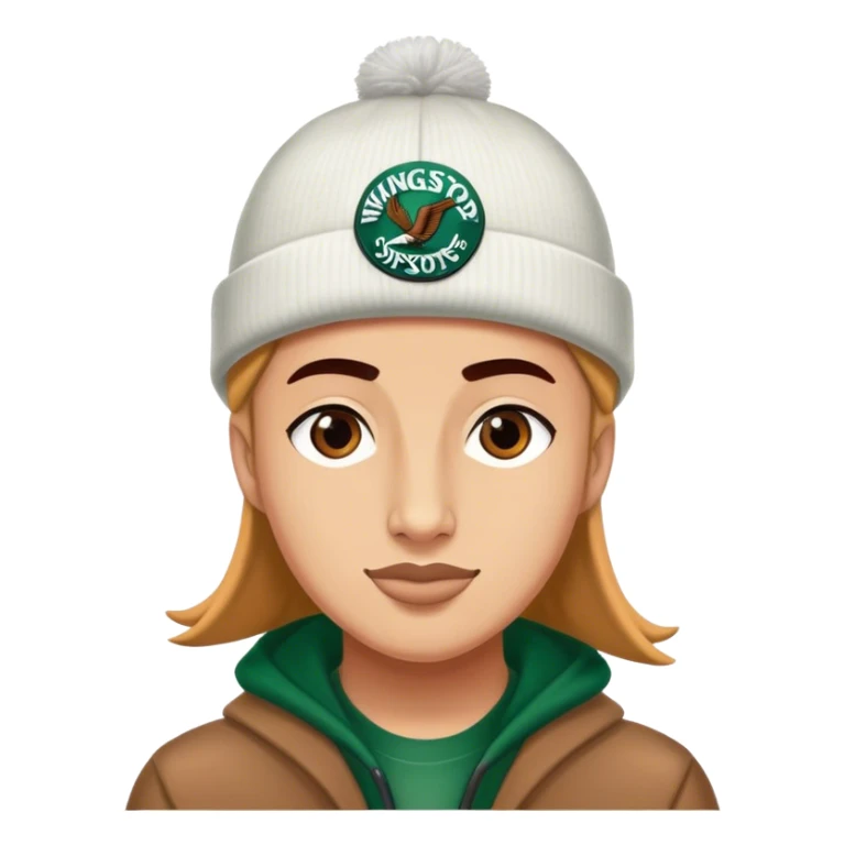  wing stop little genie with a beenie .  sticker