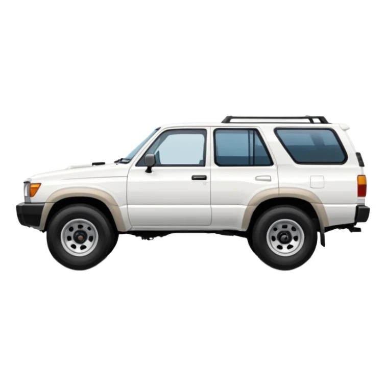 White 1987 Toyota 4Runner sticker