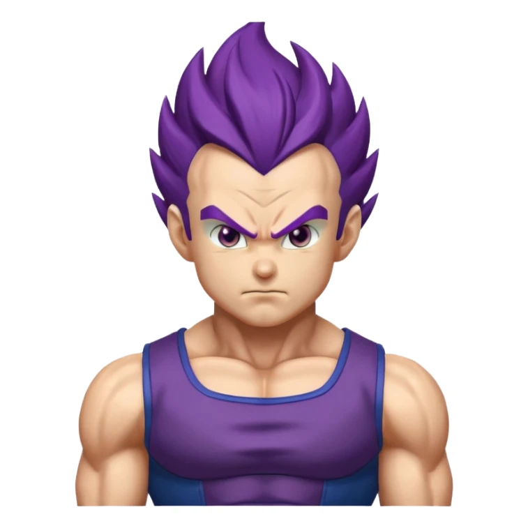 Vegeta ultra ego with purple hair sticker