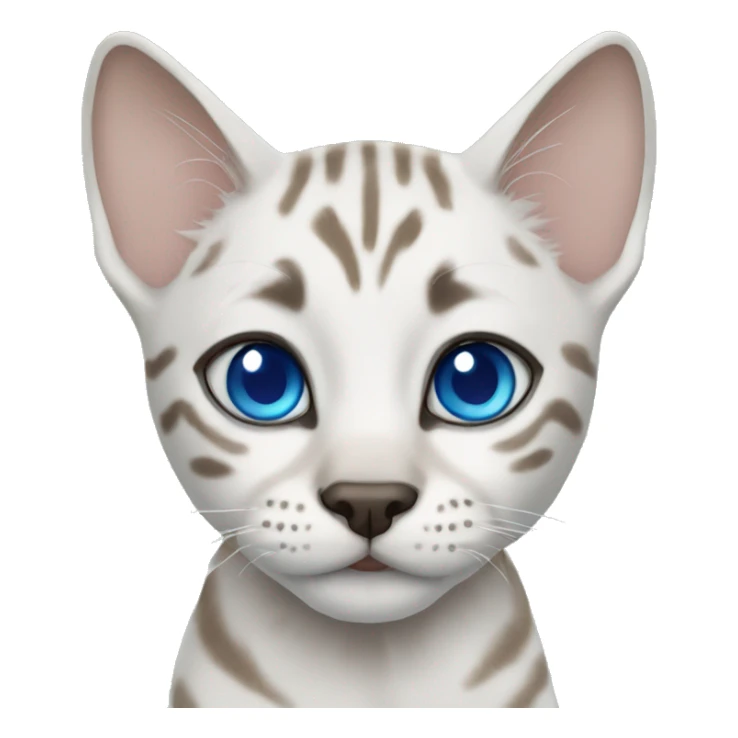 Snow bengal with Blue eyes  sticker