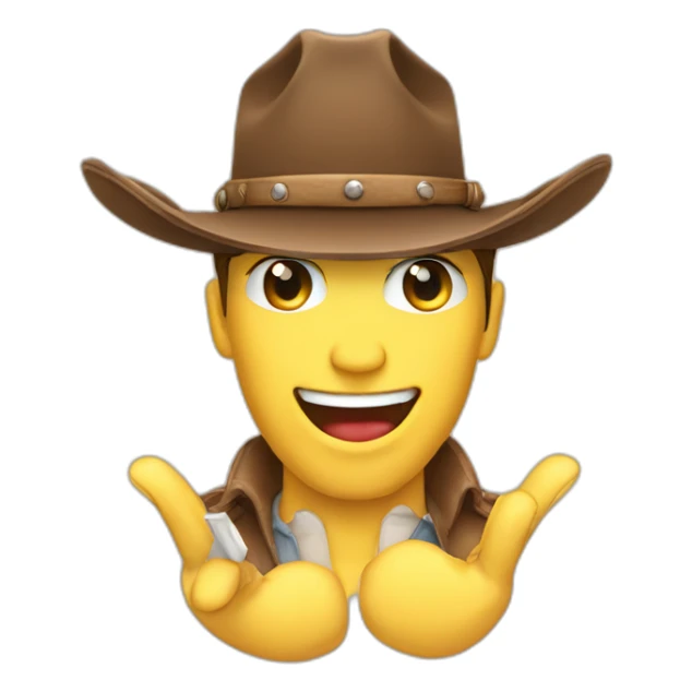 thank you so much hands with cowboy hat on top sticker