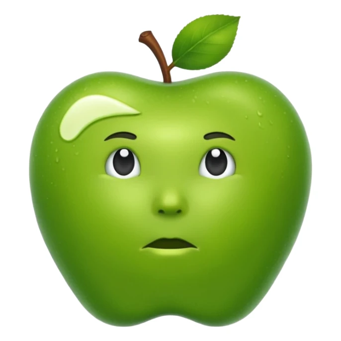 chain of thought in apple emoji style sticker