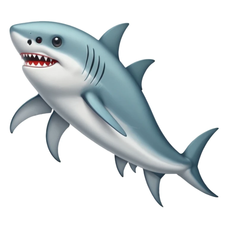 Tiburón con piernas y zapatos sticker