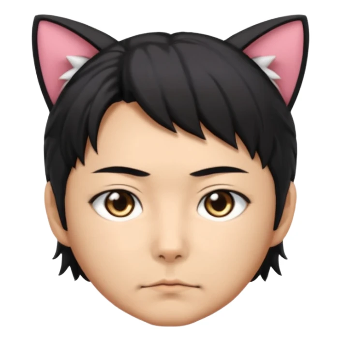 Toji Fushiguro with cat ears sticker