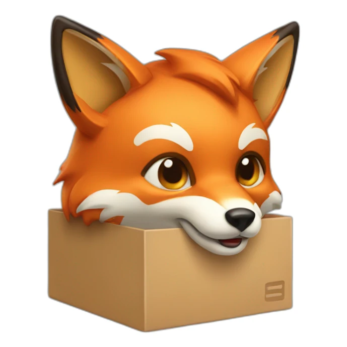 Fox box  sticker