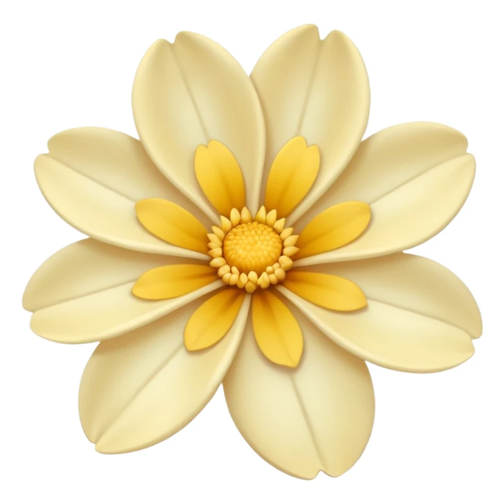 Creamy color flower aesthetic  sticker