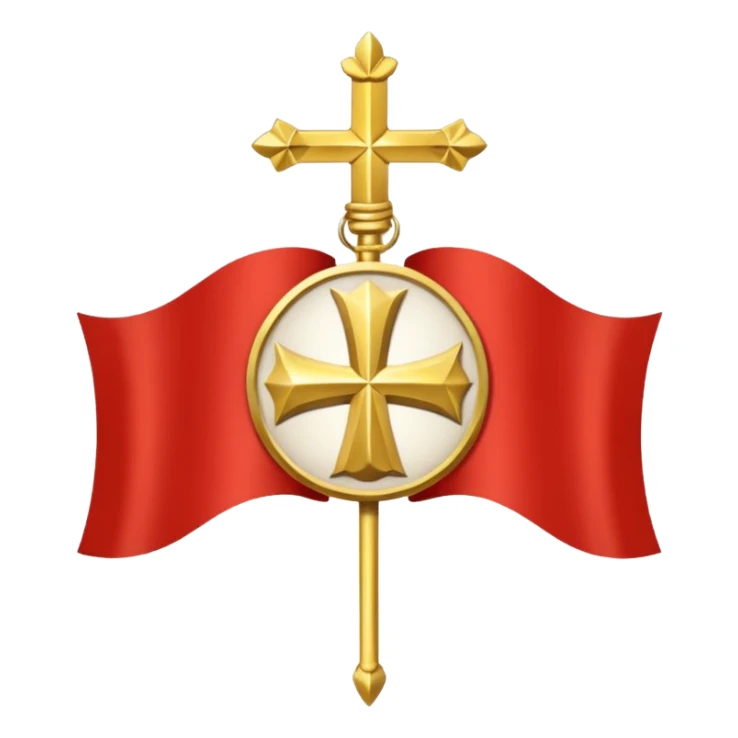 templar x gods of olympus x staff badge flag sticker