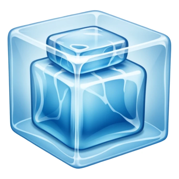 clothes  inside ice cube sticker