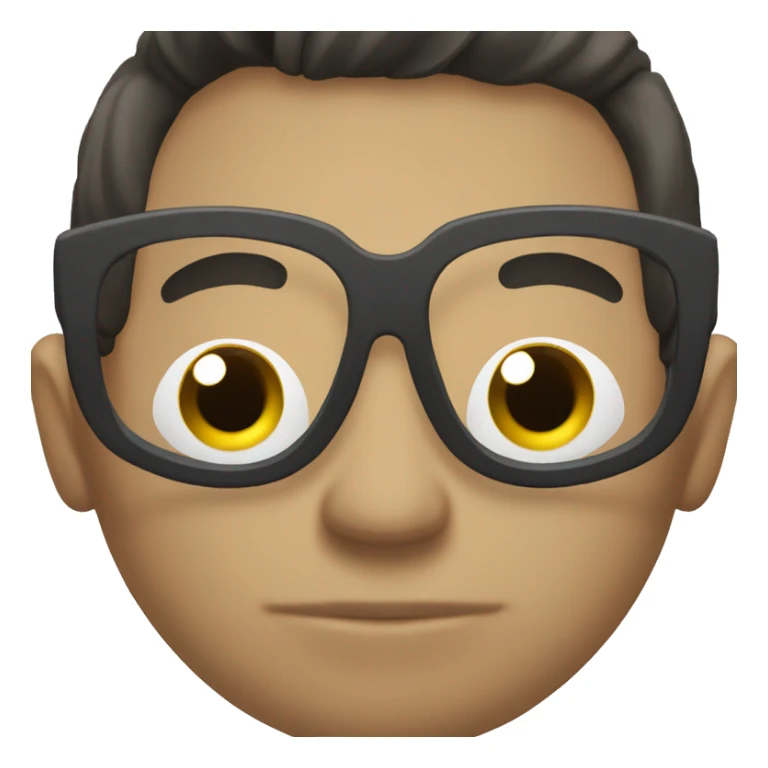 Pale guy dark hair with glasses doing benchpress sticker