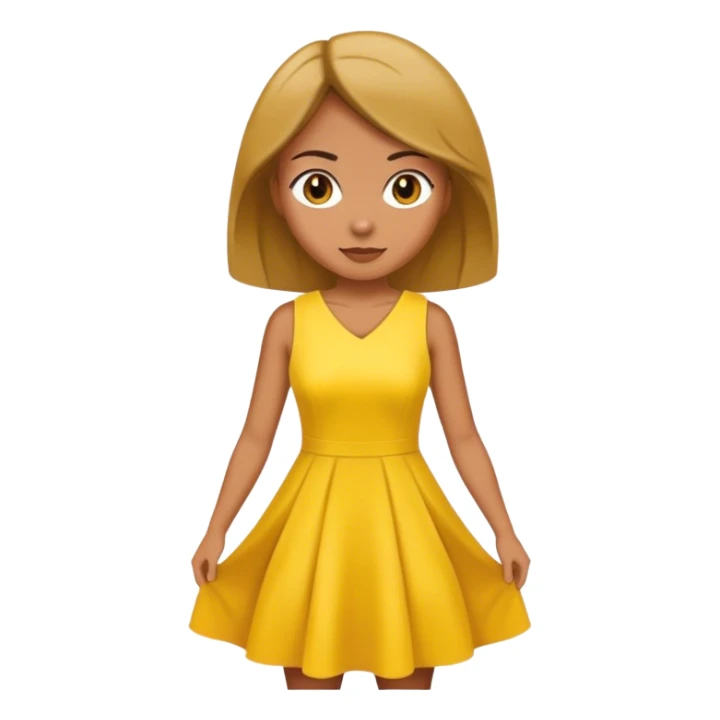 maid in yellow dress sticker