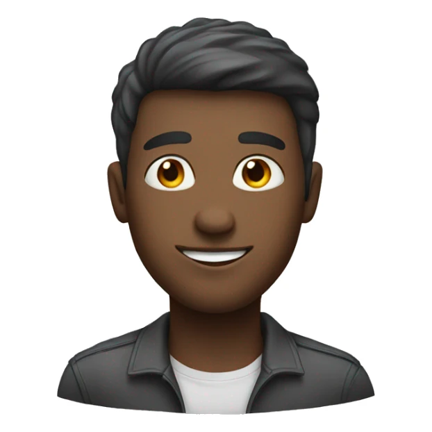 Human male. Happy and confident and friendly sticker