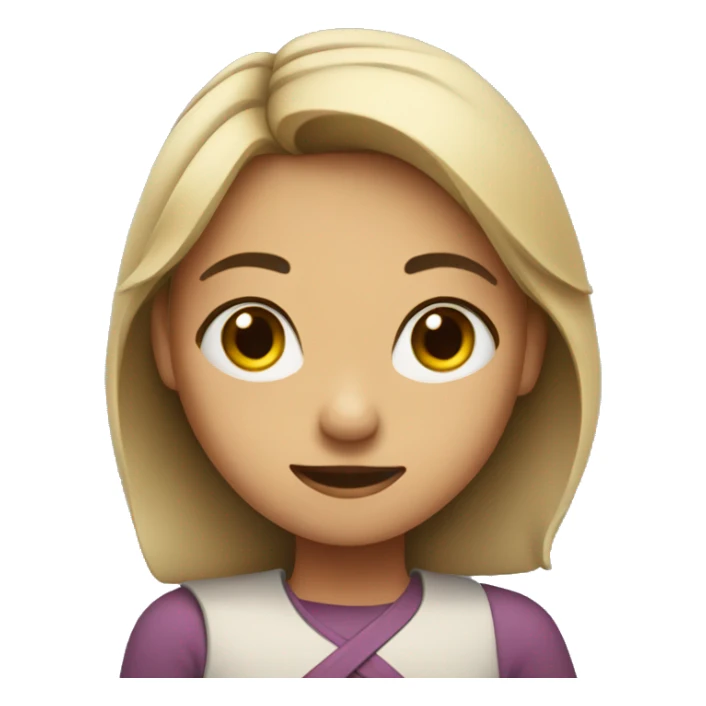 Girl crossing arms sticker