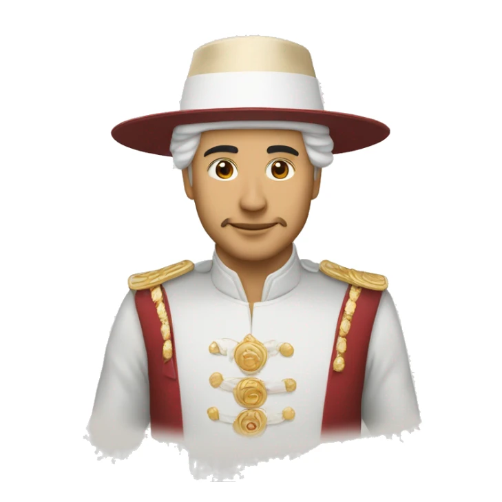 Un emir saoudien rouge et blanc chapeau  sticker