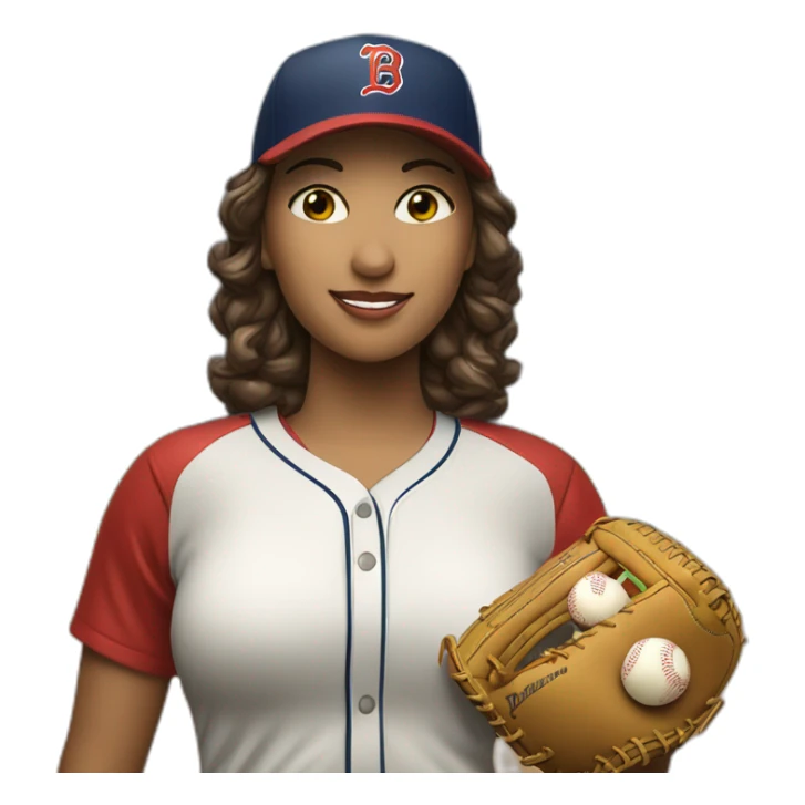 Emoji mujer enojada  con un bate de béisbol sticker