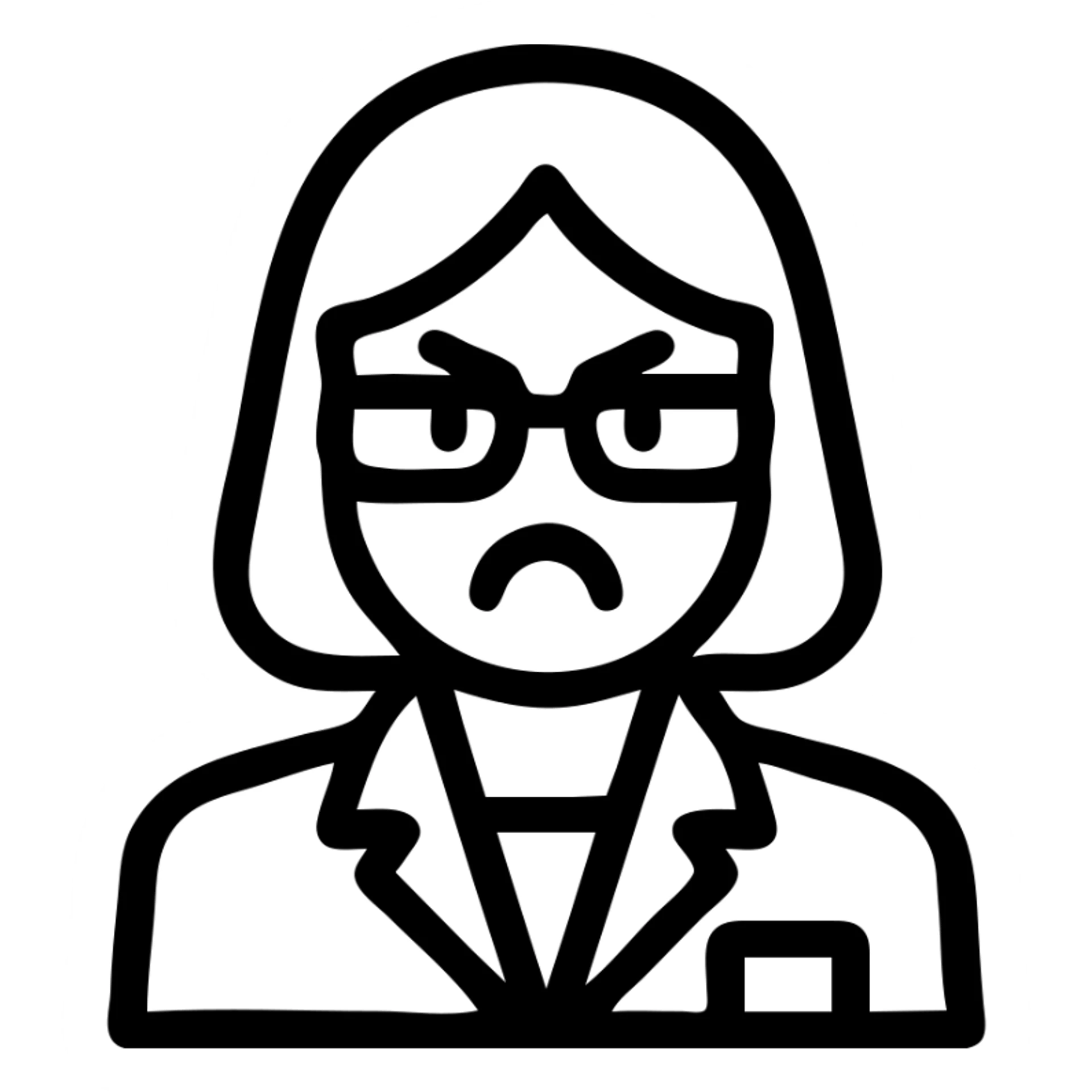 angry business secretary sticker