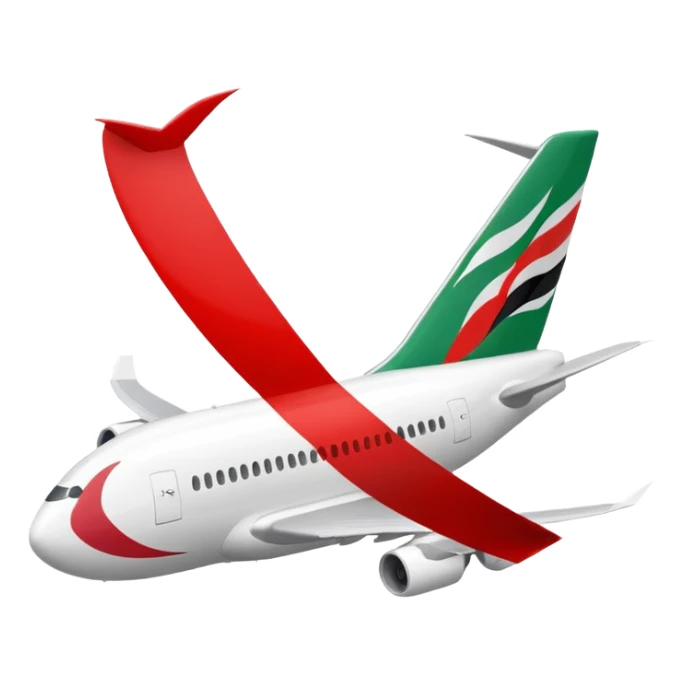 make me an emoji with the emirates theme like a check mark in the font coloured white and the background red sticker