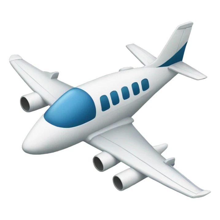 Ile avec un avion volant au dessus  sticker