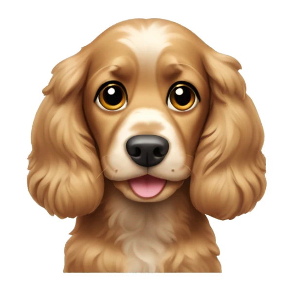 A cocker spaniel dog giving a thumbs up sticker