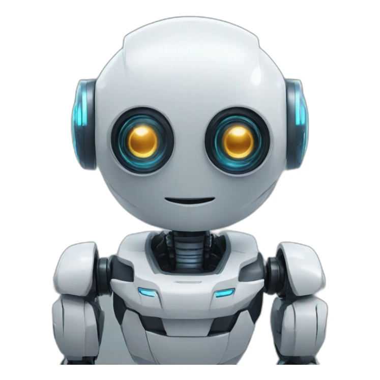 an ai investing video game robot sticker