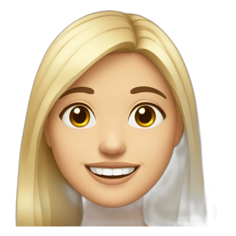 double chin fake smile girl sticker