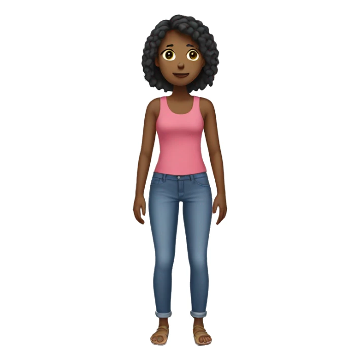 Girl with no shoes in public place sticker