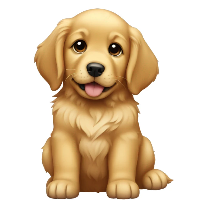 golden retriever puppy sticker