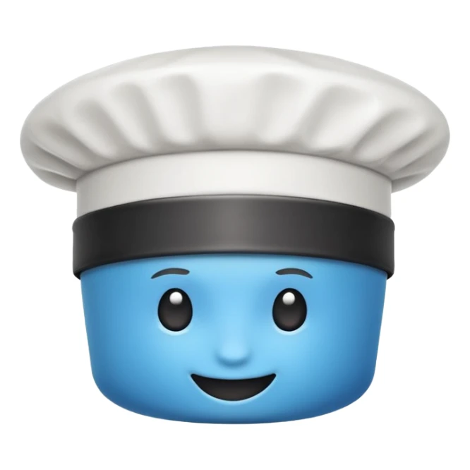 no person just a cooking hat icon sticker