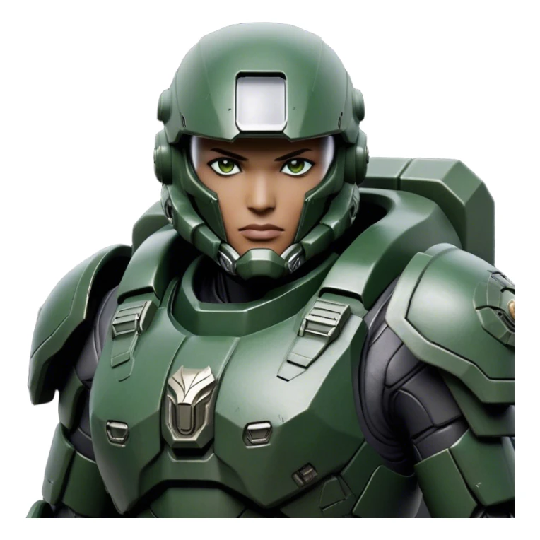 Cinematic Realistic StarCraft Terran Marine Portrait, depicted with rugged determination and futuristic military precision. Clad in advanced, intricately detailed tactical armor in consistent dark green and grey hues, his steely eyes and determined features exude unwavering resolve. Rendered with lifelike texture and dynamic, high-contrast lighting, high shine, noble and disciplined, capturing the essence of a legendary Terran Marine poised for interstellar battle. sticker