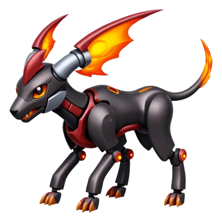 Houndoom-Genesect-Pokémon-Fakémon-hybrid-creature sticker