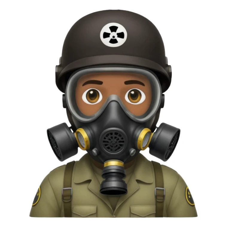 pablo escobar wearing a gas mask sticker