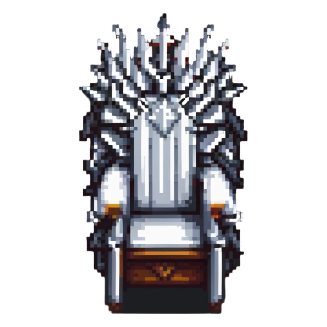 Iron throne made of swords from Game of Thrones sticker