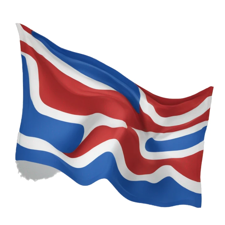 Bandeira azul vermelha e branca sticker