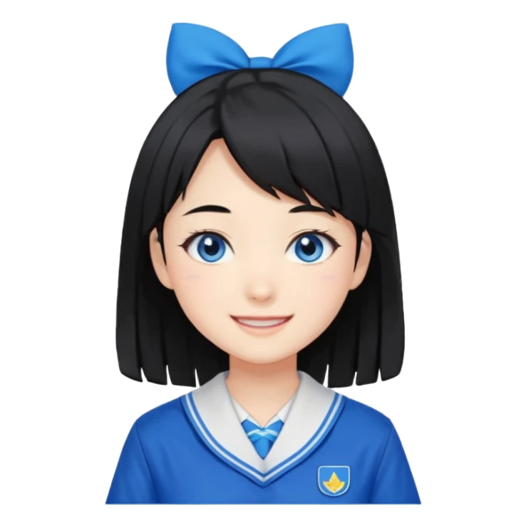 Anime girl named lili chan  with Seifuku sticker