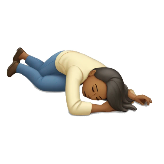 Woman who is fainting sticker