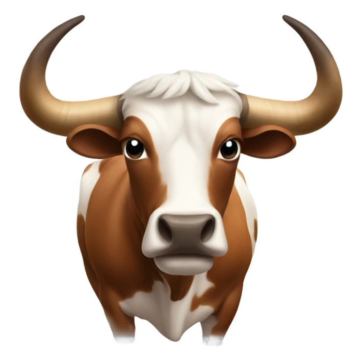 Longhorn bull  sticker