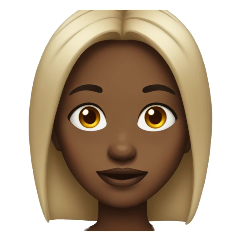 Black girl rolling eyes  sticker