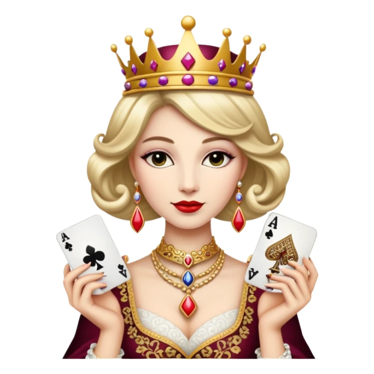 queen of clubs sticker