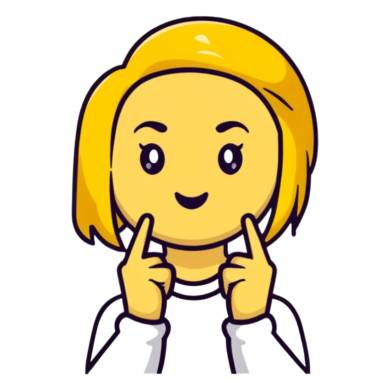 Emoji girl person with middle finger up sticker